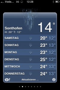 Regen in Sonthofen
